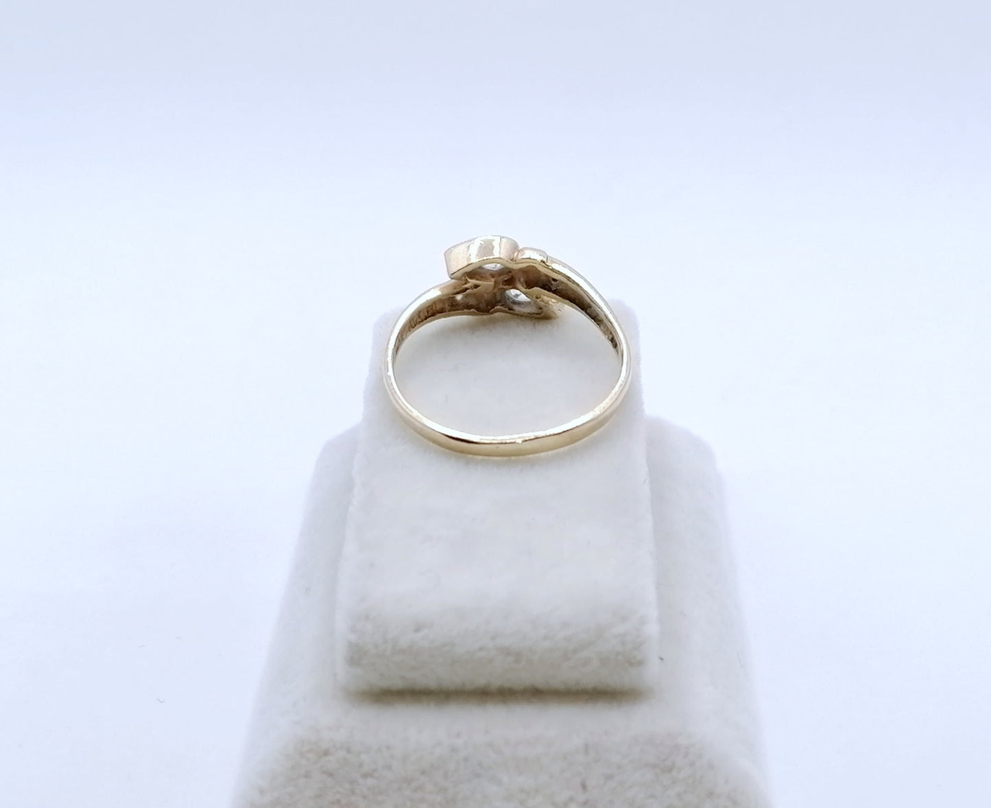 Ring Gold 585er vintage mit Zirkonia Gr. 60