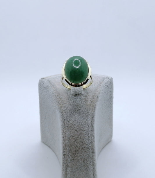 Ring Gold 333er mit Jade