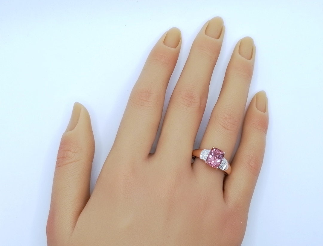 Ring Gold 585er mit Tourmalin Edelstein und Diamanten Gr. 60