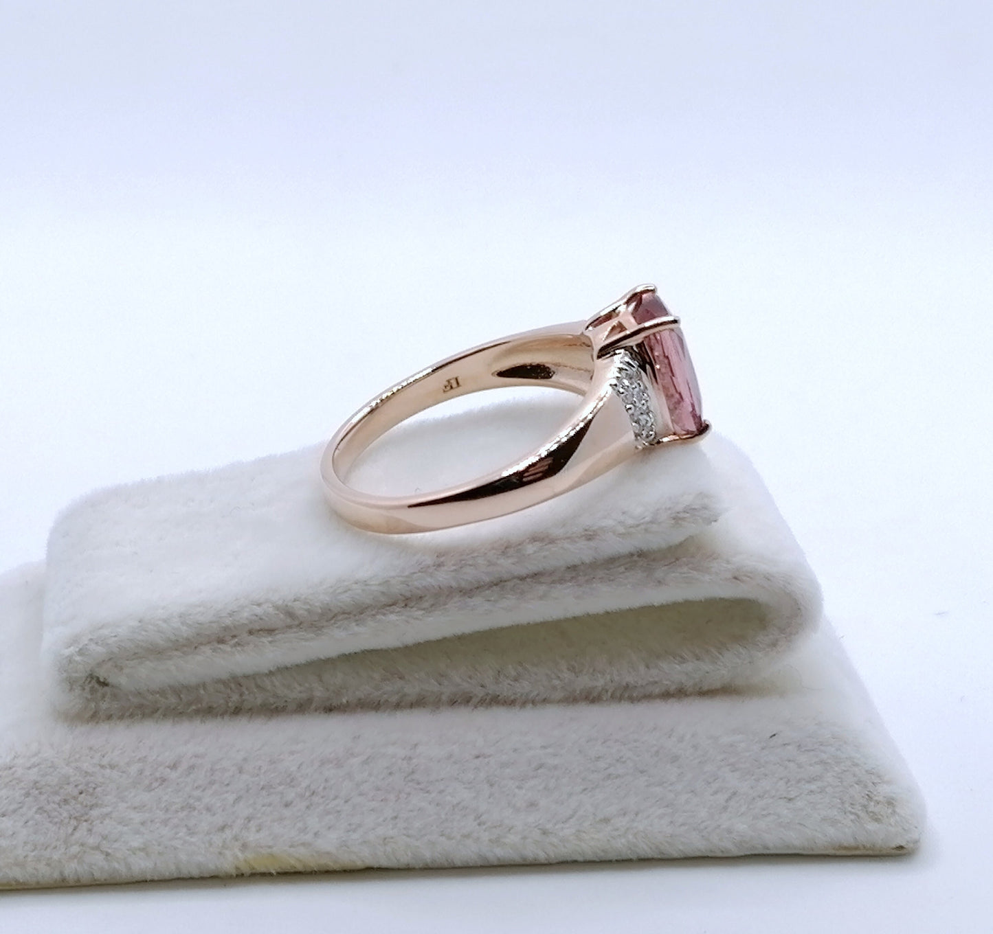 Ring Gold 585er mit Tourmalin Edelstein und Diamanten Gr. 60