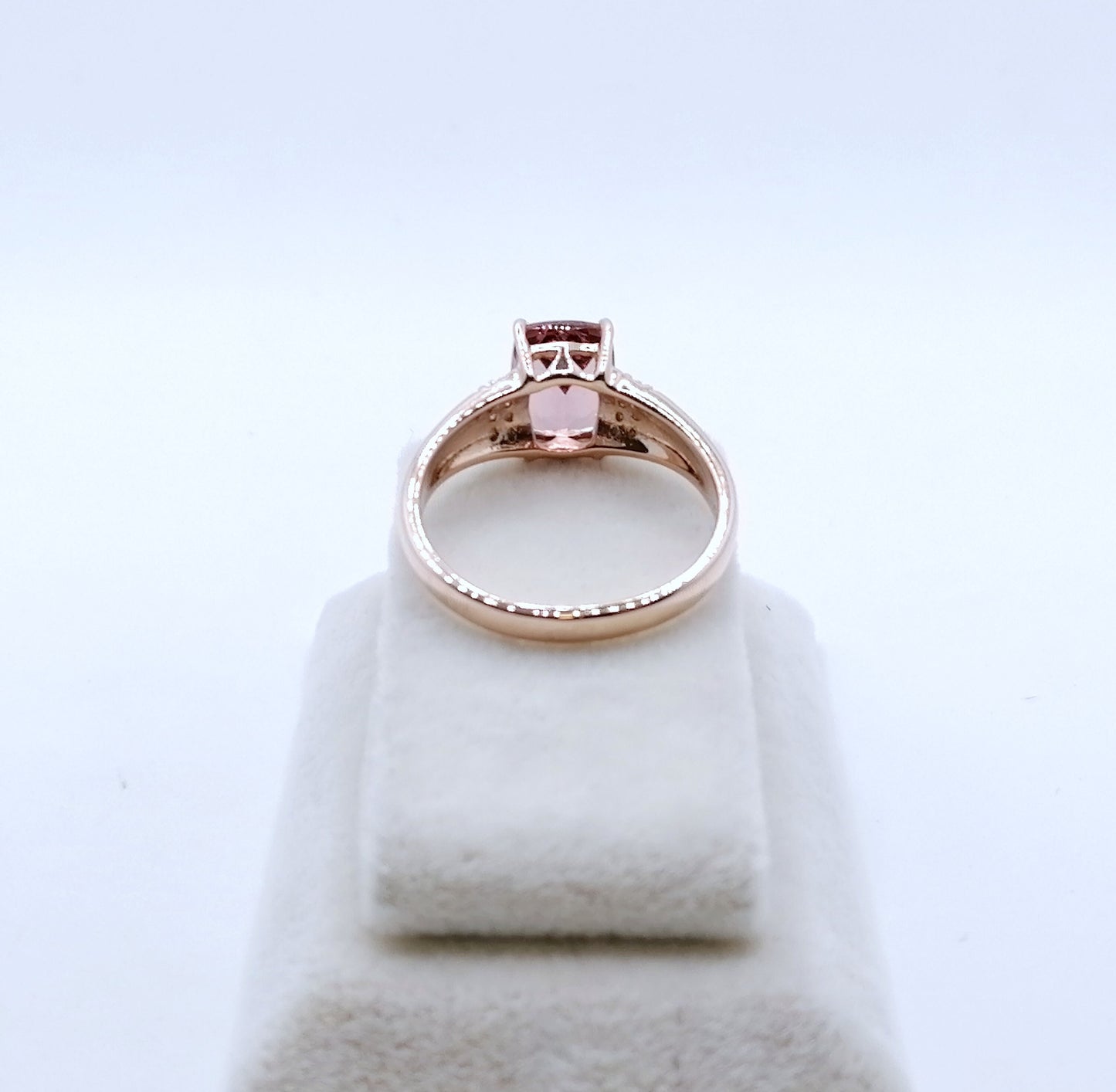 Ring Gold 585er mit Tourmalin Edelstein und Diamanten Gr. 60