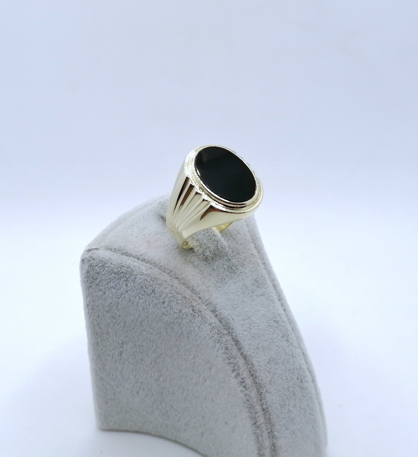Ring Gold mit Onyx Stein Gr. 65