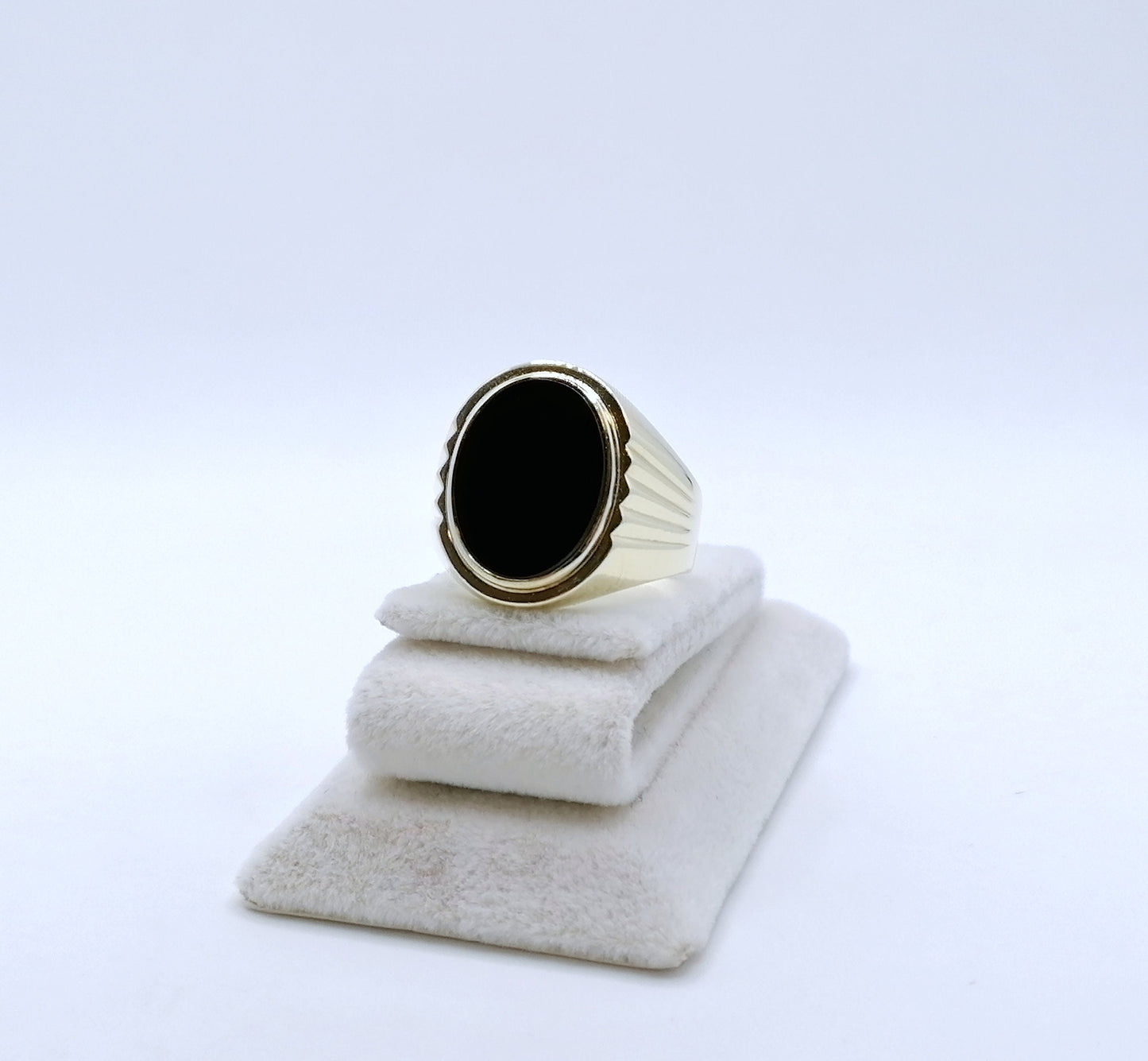 Ring Gold mit Onyx Stein Gr. 65