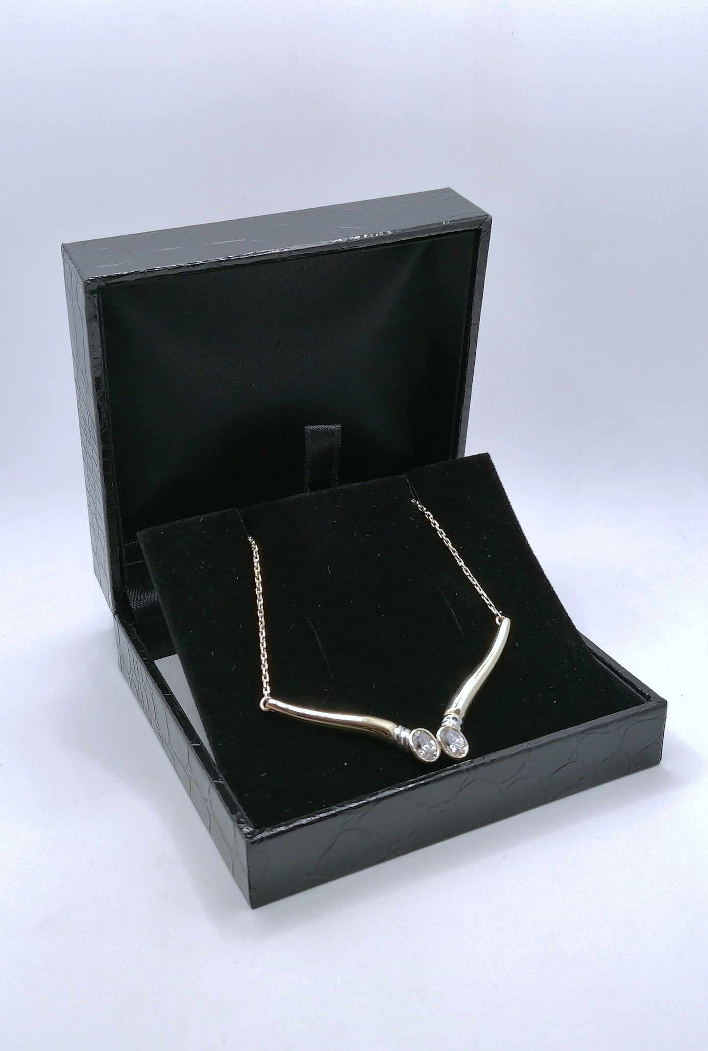 Halskette Gold 333er mit Zirkonia