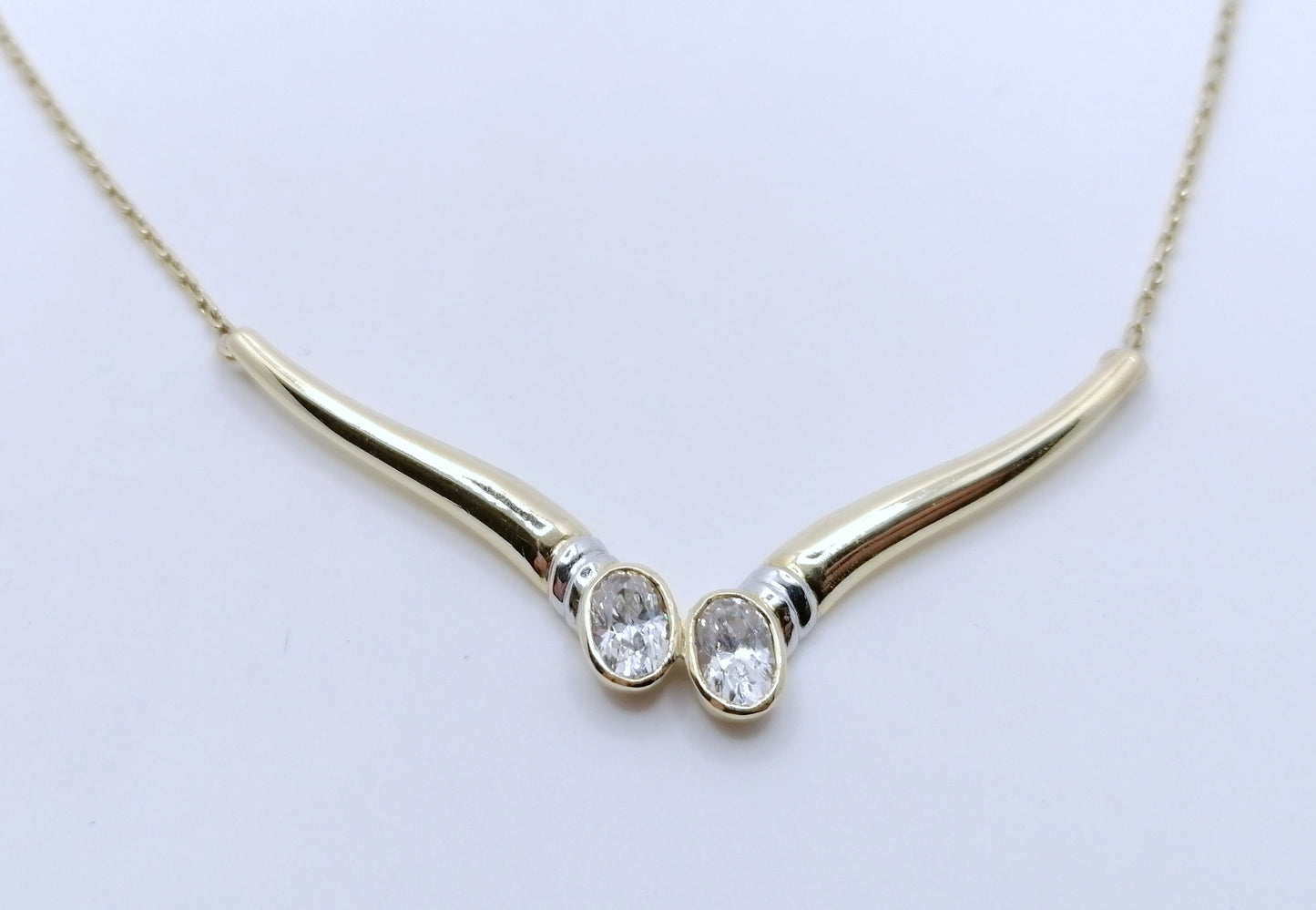 Halskette Gold 333er mit Zirkonia