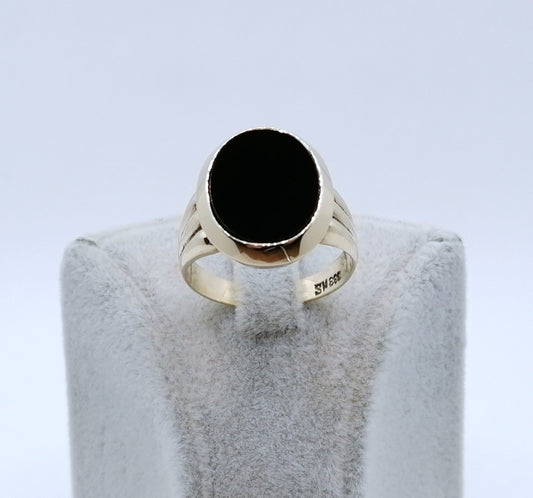 Ring Gold 333er mit Onyx Platte
