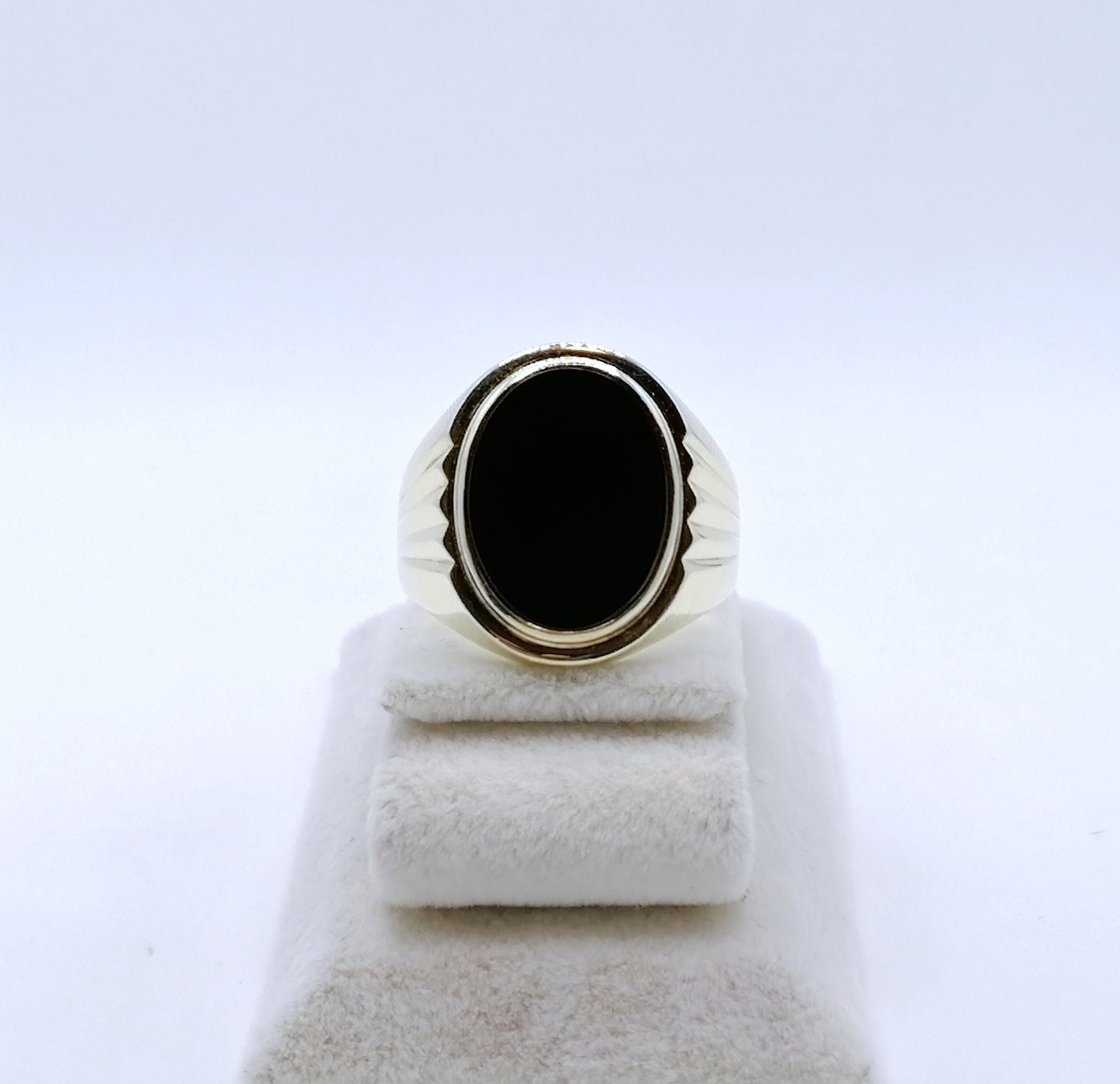 Ring Gold mit Onyx Stein Gr. 65