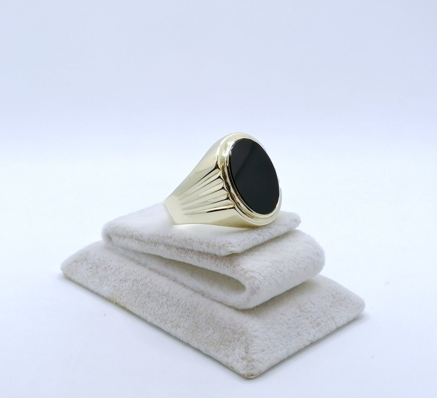 Ring Gold mit Onyx Stein Gr. 65