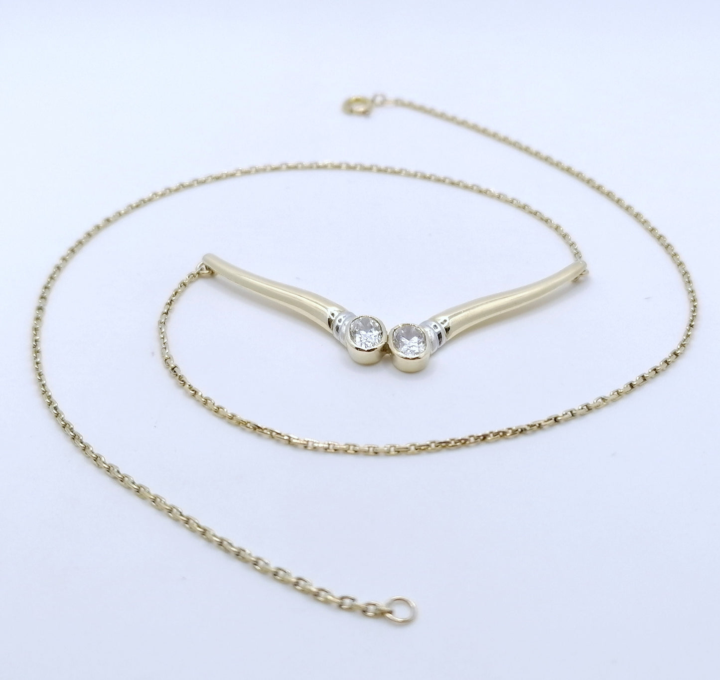 Halskette Gold 333er mit Zirkonia