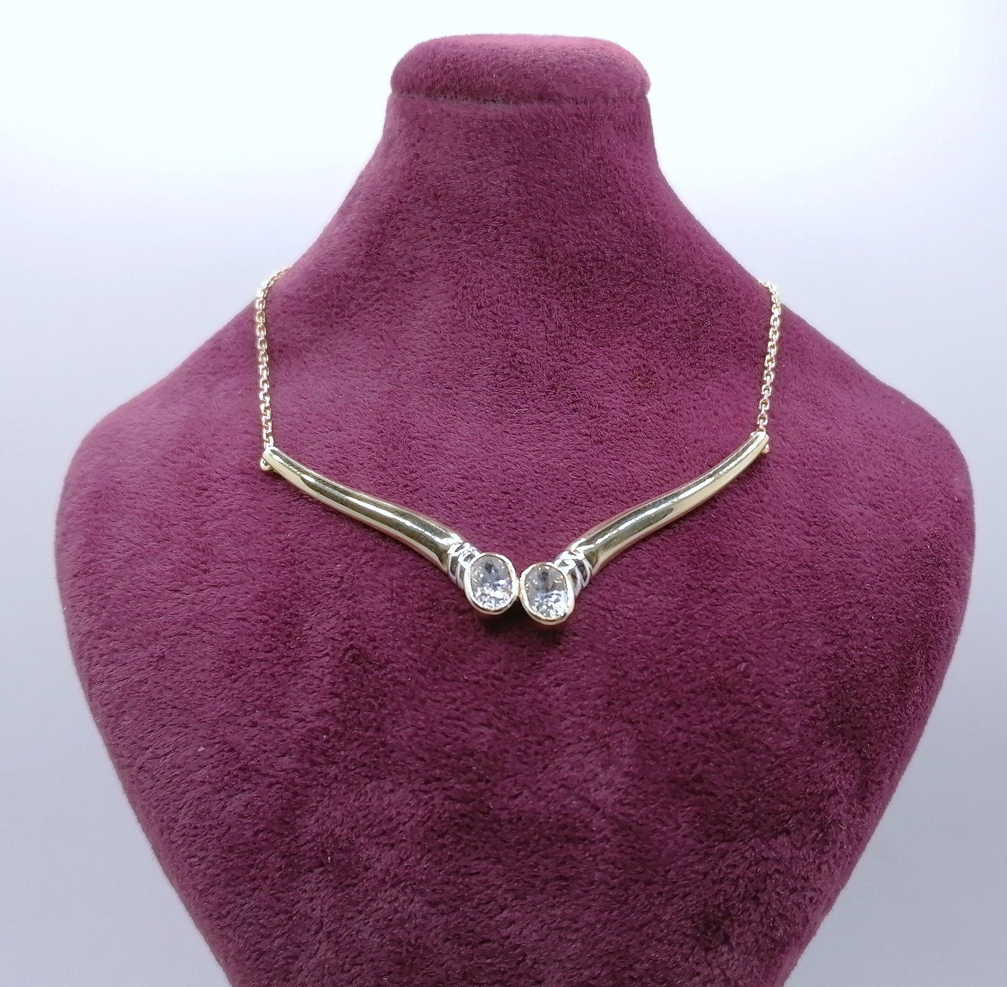 Halskette Gold 333er mit Zirkonia