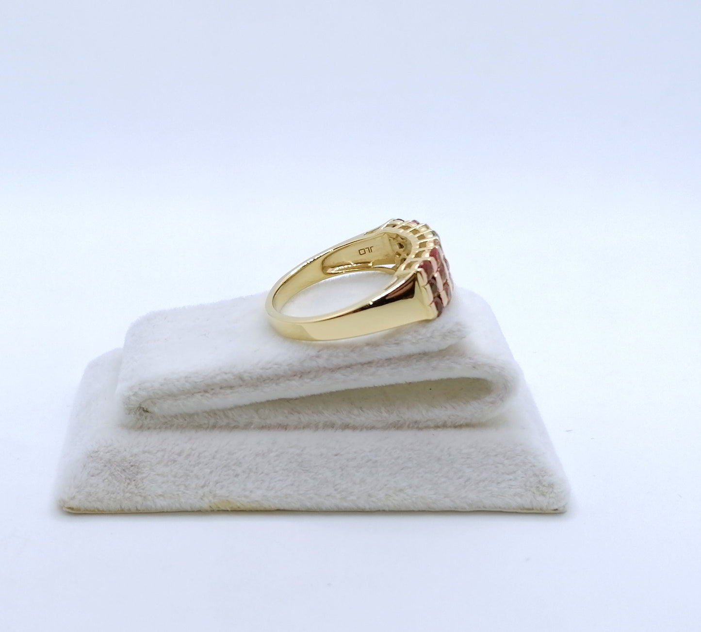 Ring Silber 925er Vergoldet mit Saphir Edelsteinen