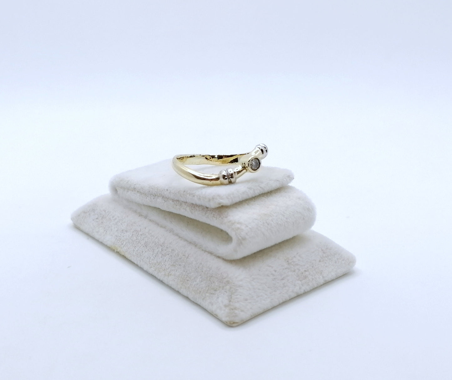 Ring Gold 585er mit Zirkonia Geschwungen Gr. 60
