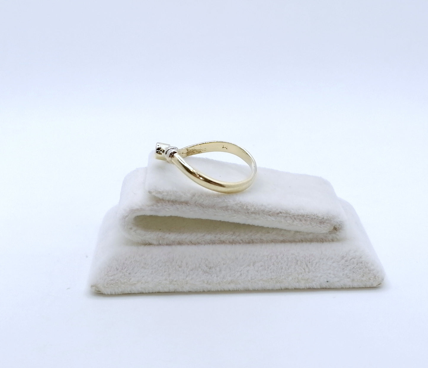 Ring Gold 585er mit Zirkonia Geschwungen Gr. 60