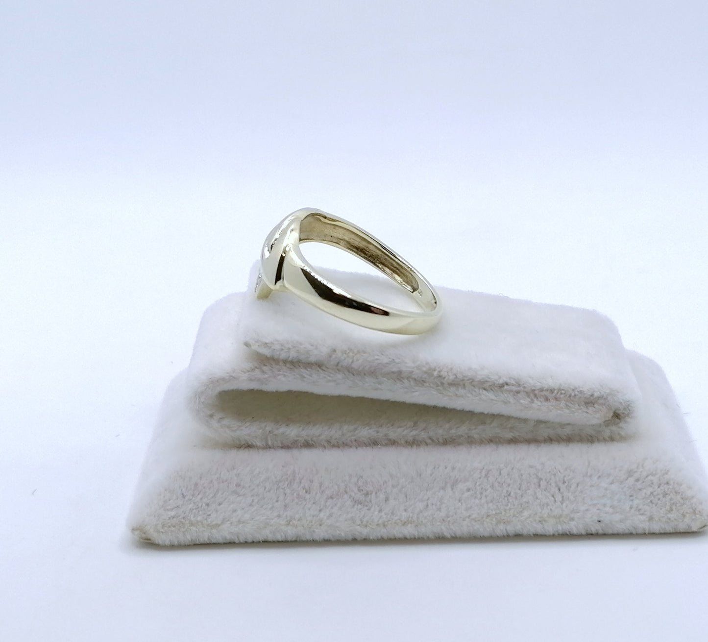 Ring Gold 333er mit Diamantsplitter Gr. 56