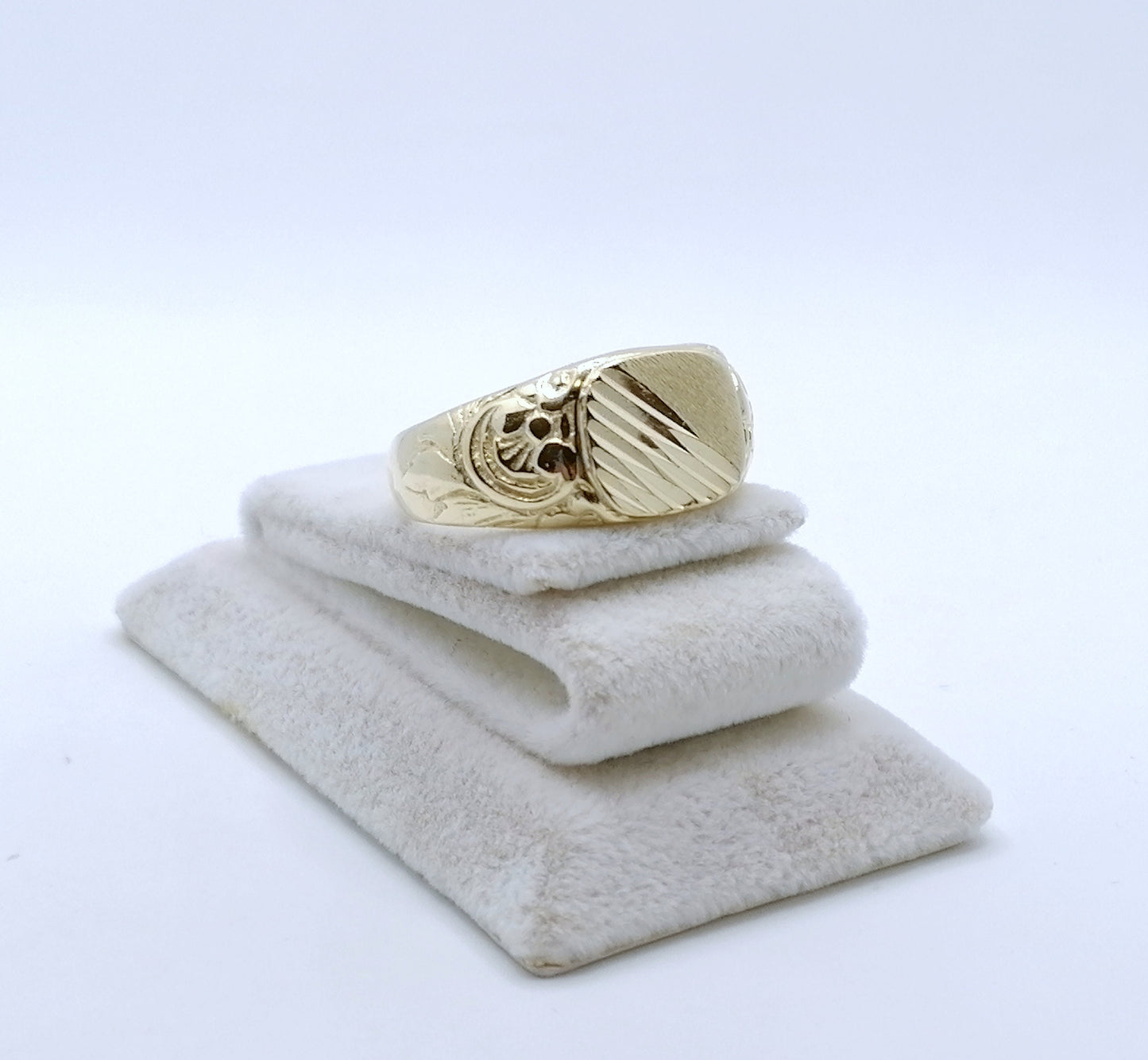 Ring Gold 585er Siegelring Gr. 69