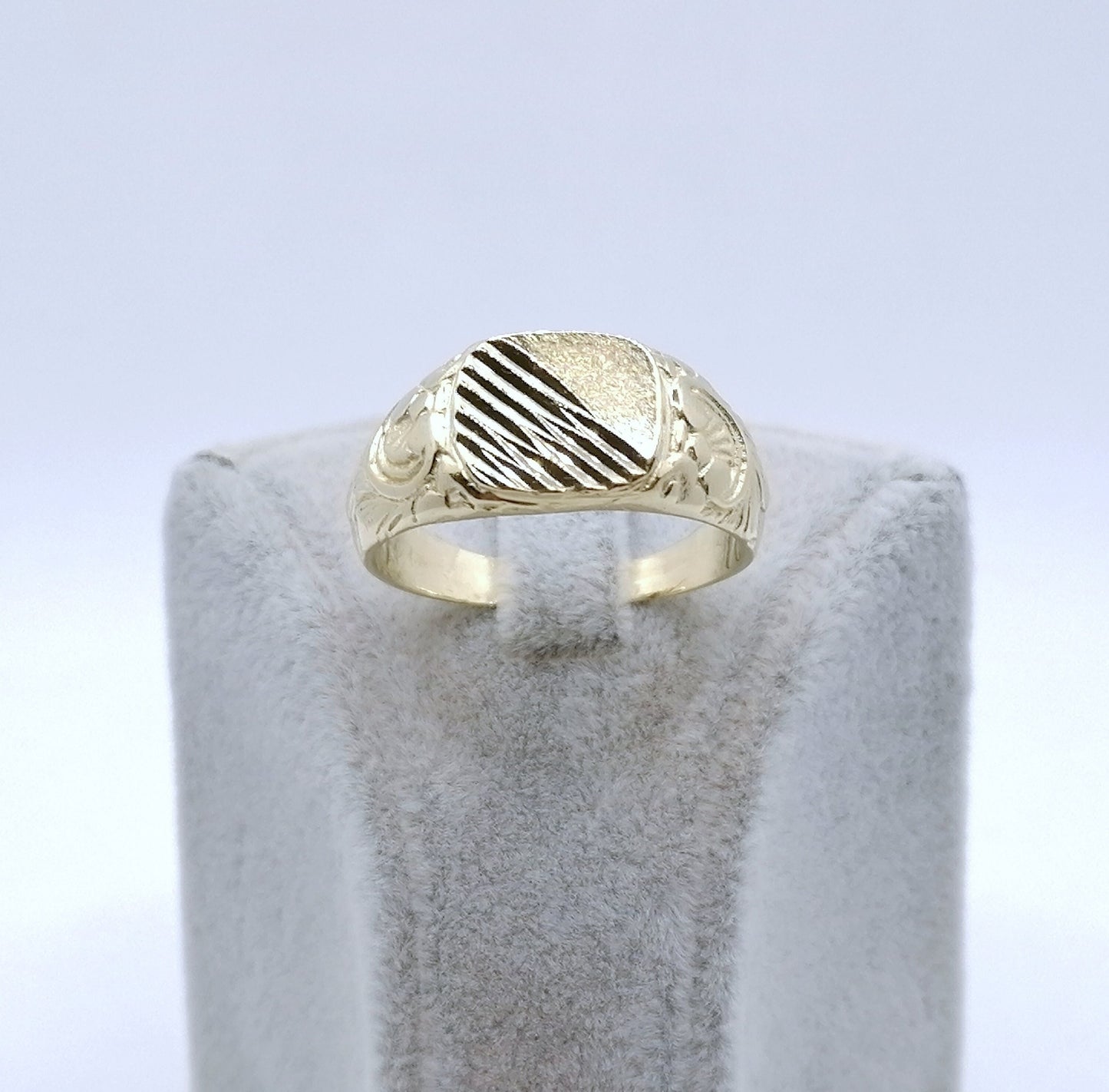 Ring Gold 585er Siegelring Gr. 69
