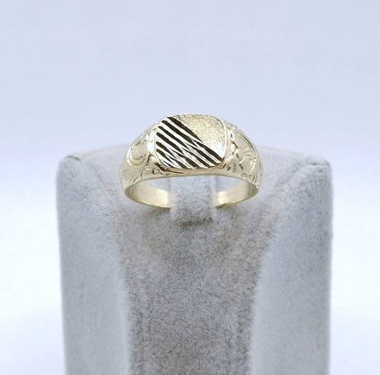 Ring Gold 585er Siegelring Gr. 69
