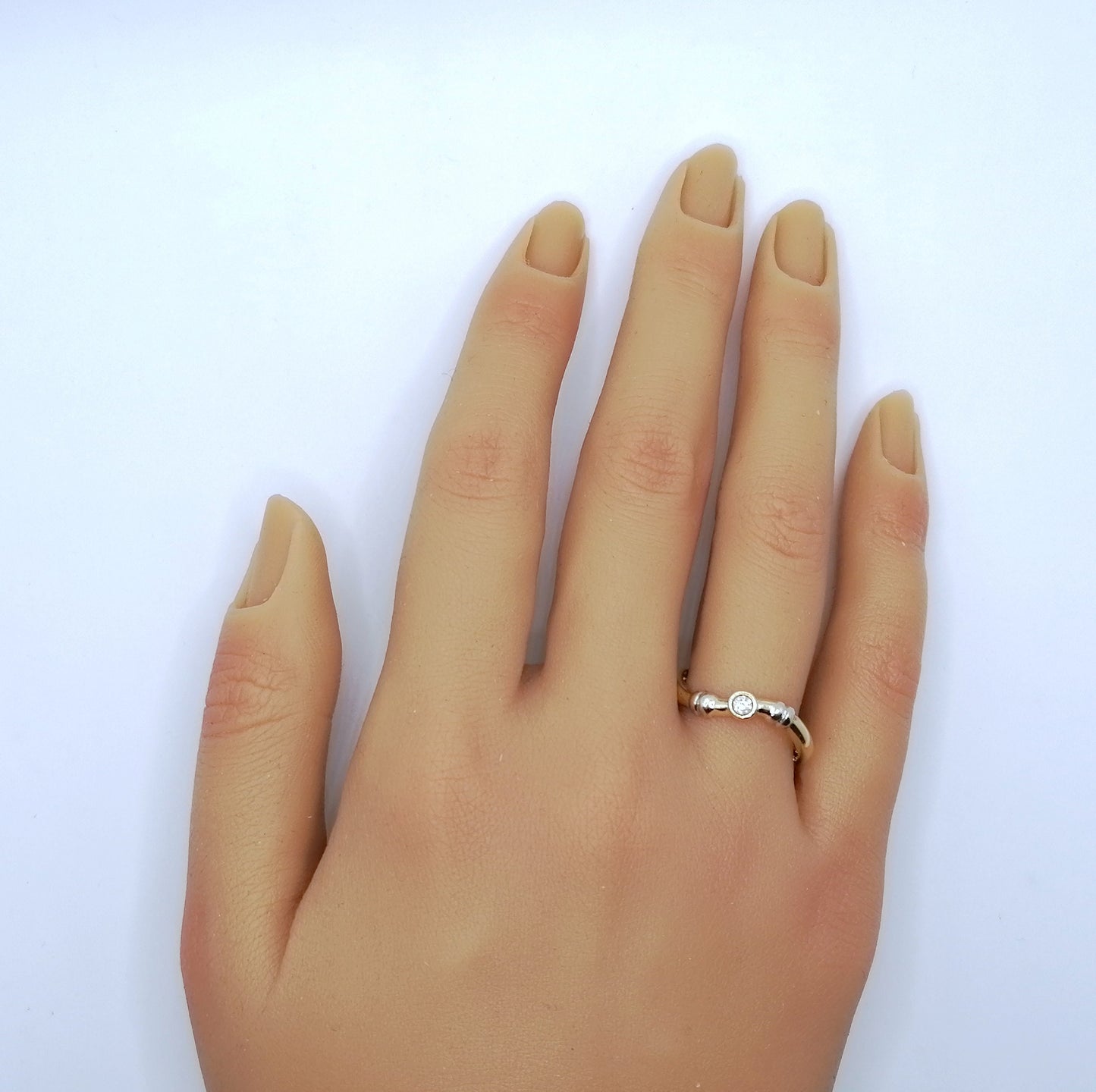 Ring Gold 585er mit Zirkonia Geschwungen Gr. 60