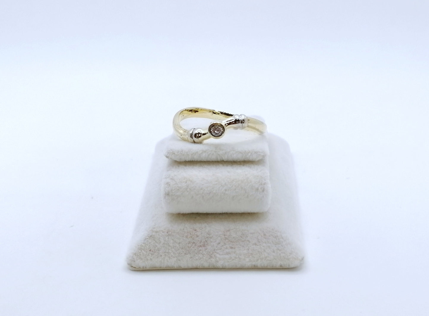 Ring Gold 585er mit Zirkonia Geschwungen Gr. 60