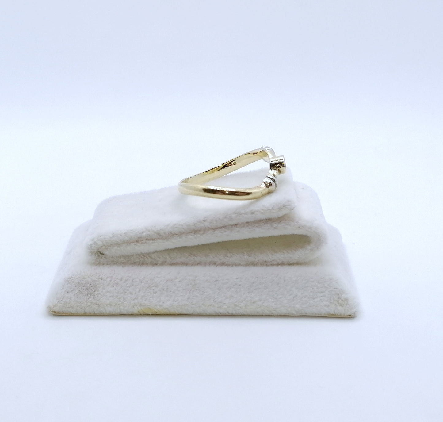 Ring Gold 585er mit Zirkonia Geschwungen Gr. 60