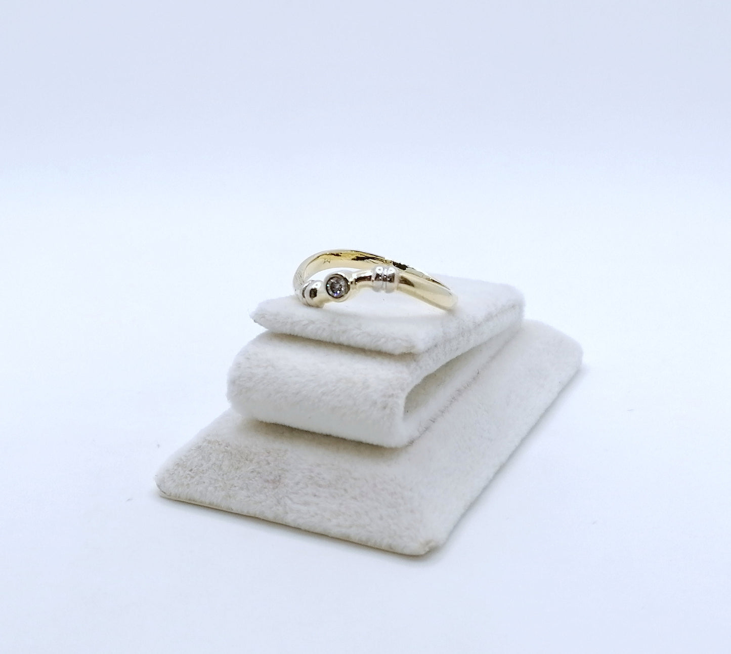 Ring Gold 585er mit Zirkonia Geschwungen Gr. 60