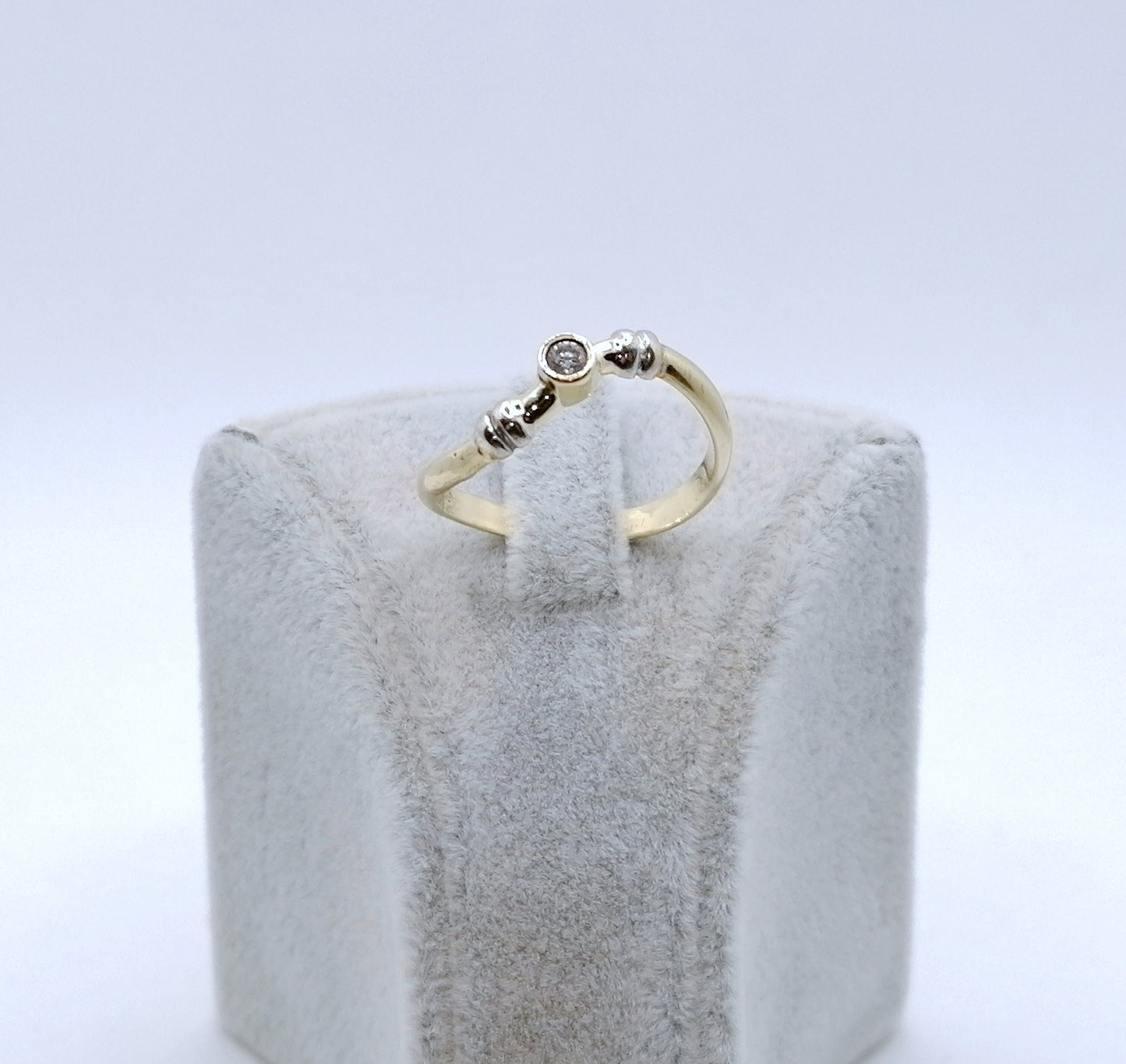 Ring Gold 585er mit Zirkonia Geschwungen Gr. 60