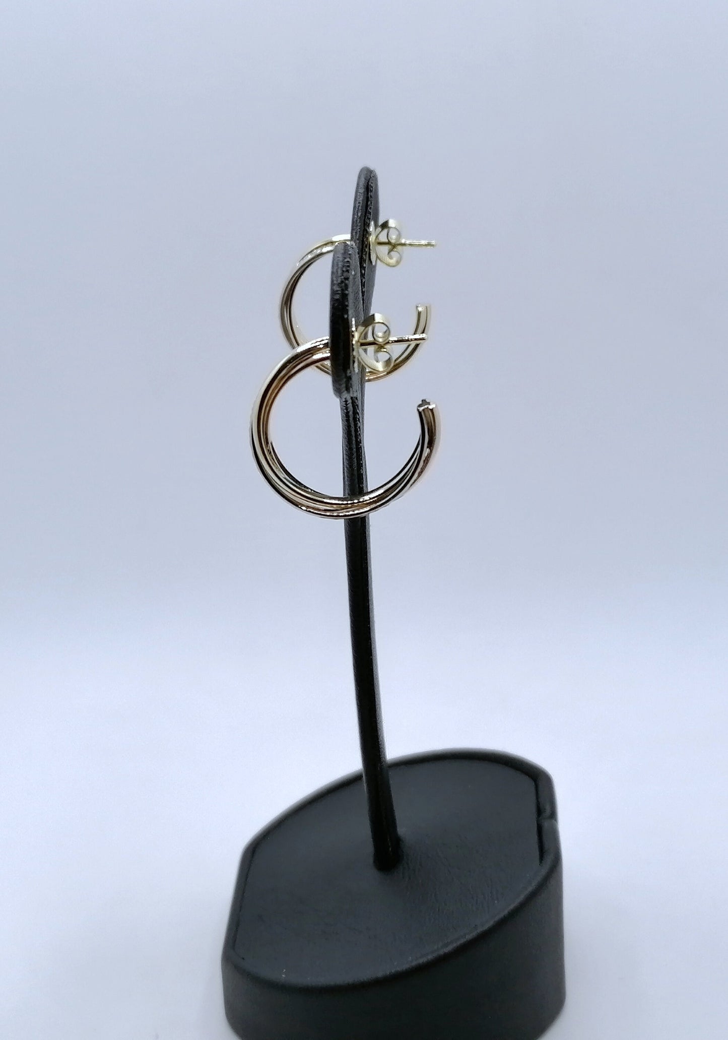 Creolen Gold 585er Tricolor Gelbgold Weißgold Rotgold