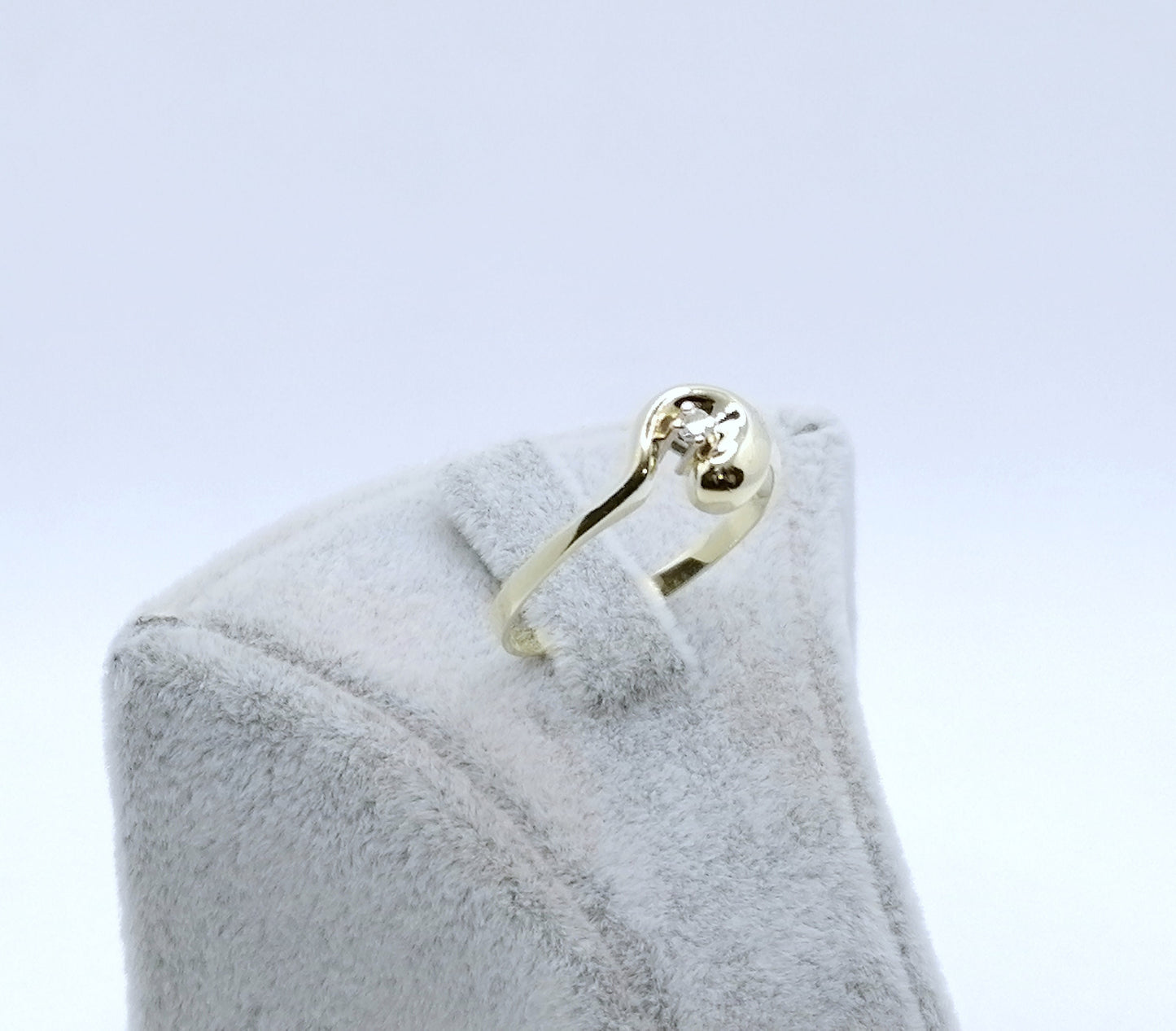 Solitär Goldring 585er mit Brillanten Gr. 60