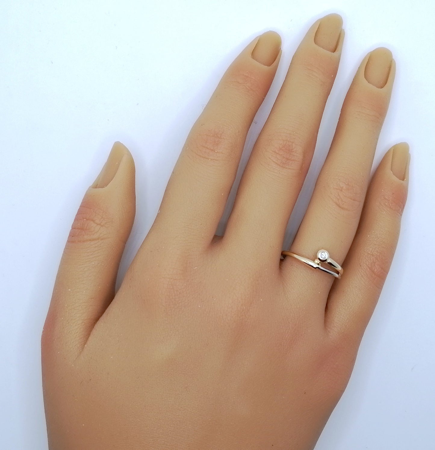 Ring Gold 585er mit Diamant Gr. 53