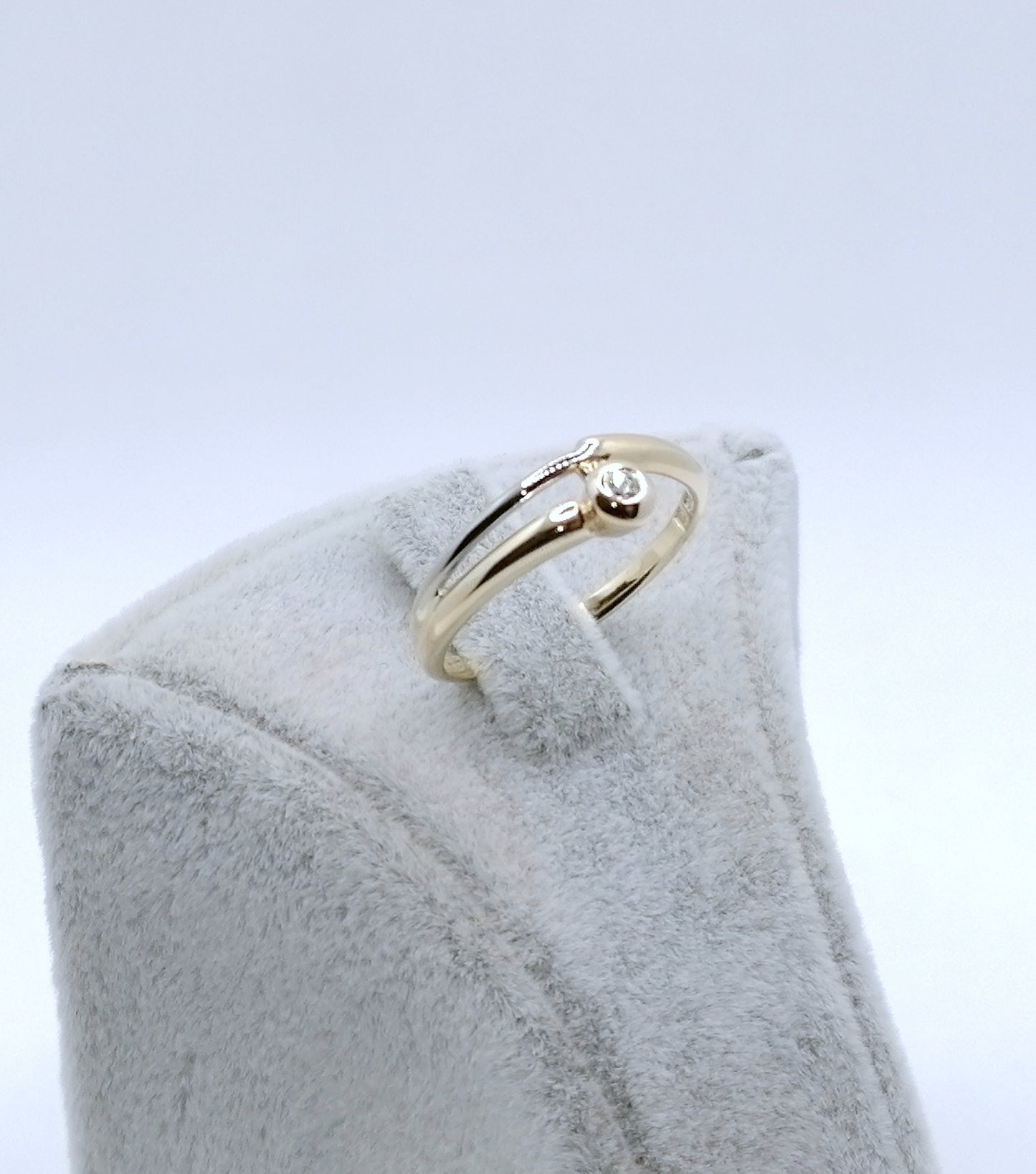 Ring Gold 585er mit Diamant Gr. 53