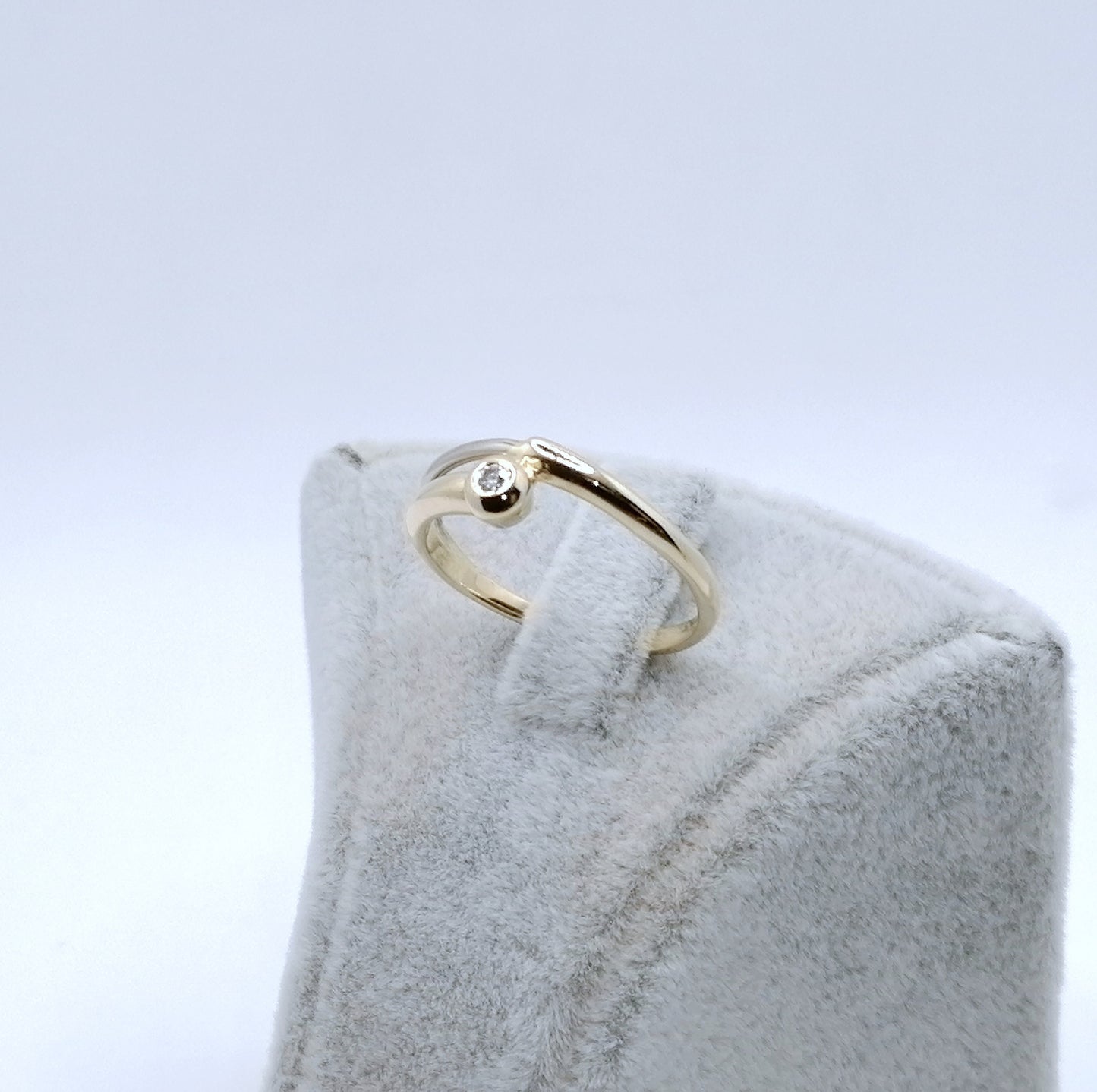 Ring Gold 585er mit Diamant Gr. 53