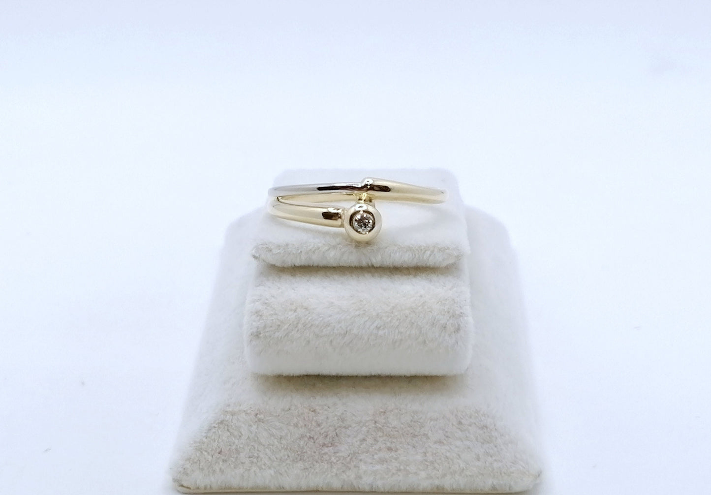 Ring Gold 585er mit Diamant Gr. 53