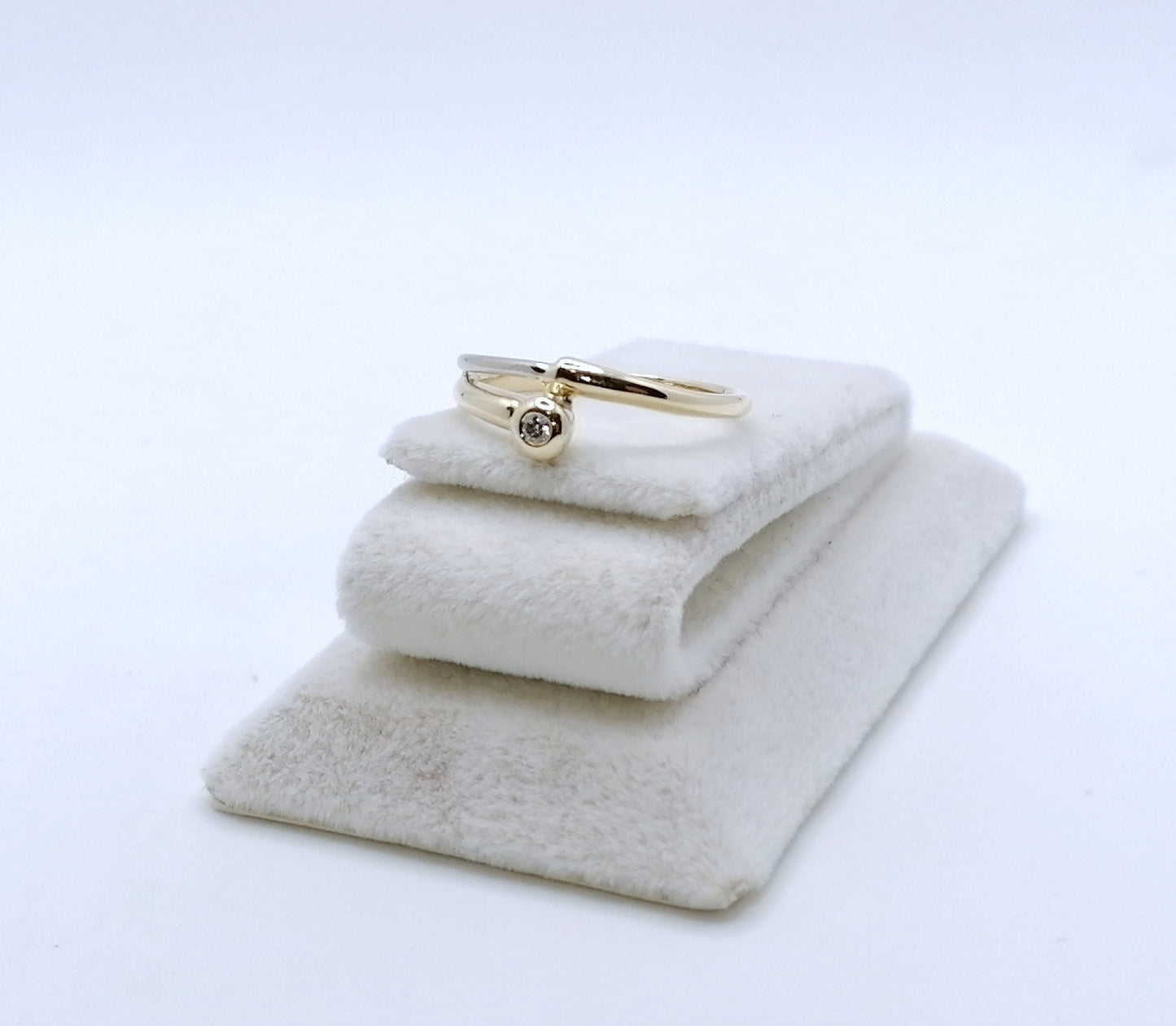 Ring Gold 585er mit Diamant Gr. 53
