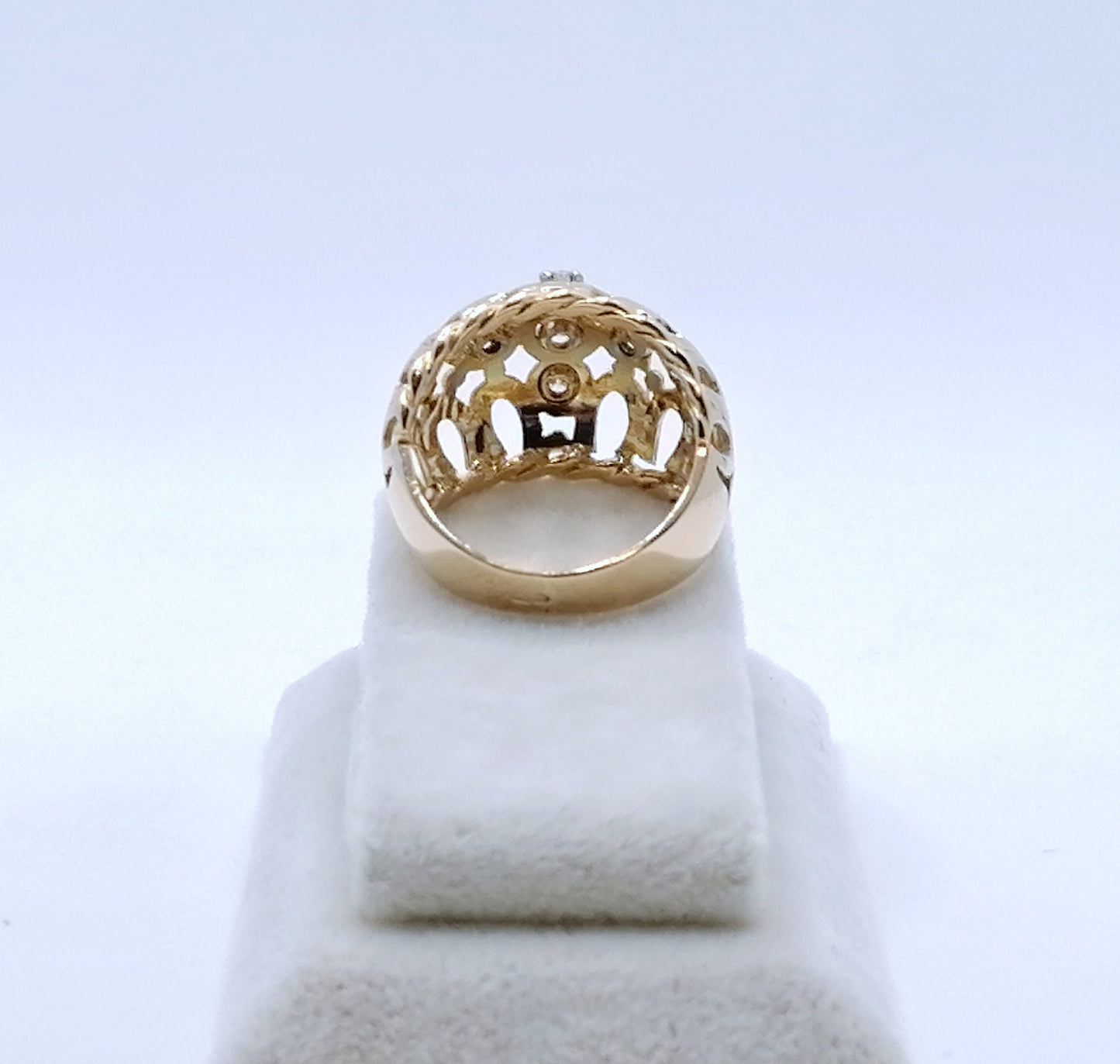Ring gold 750er mit Brillanten Kuppelring Gr. 53