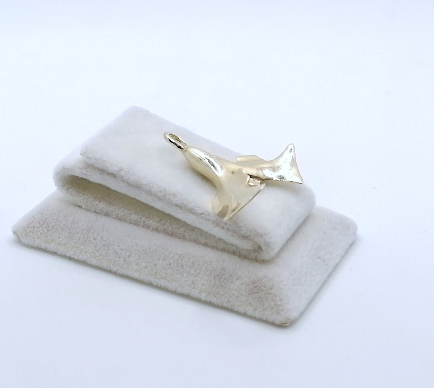 Unikat Gold 585er Fisch Halsketten Anhänger