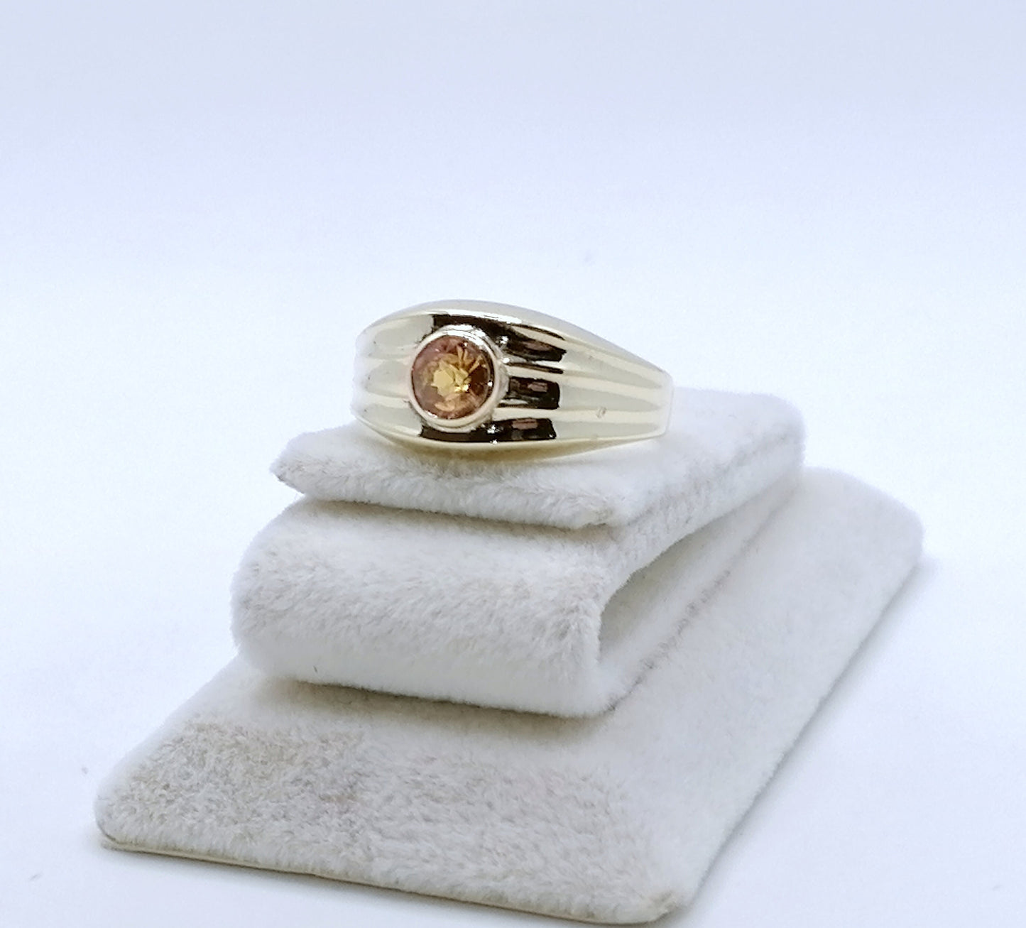 Ring Gold 333er mit Saphir Edelstein Gr. 60