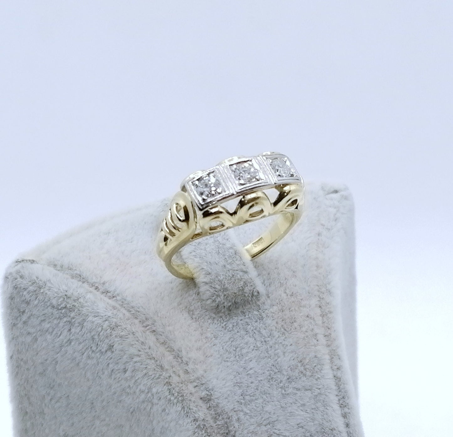 Ring Gold 585er mit Brillanten Gr. 53