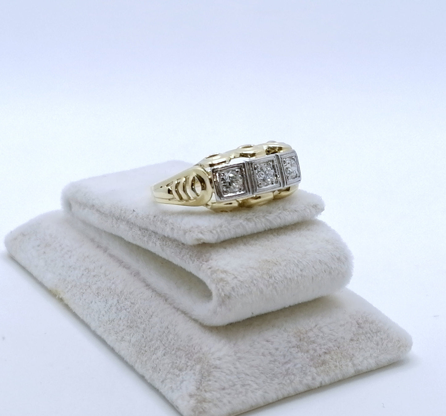 Ring Gold 585er mit Brillanten Gr. 53