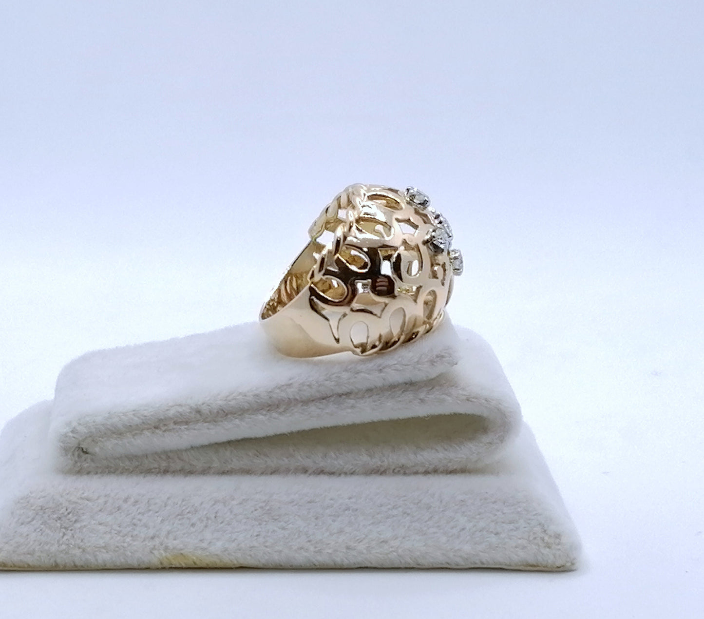 Ring gold 750er mit Brillanten Kuppelring Gr. 53