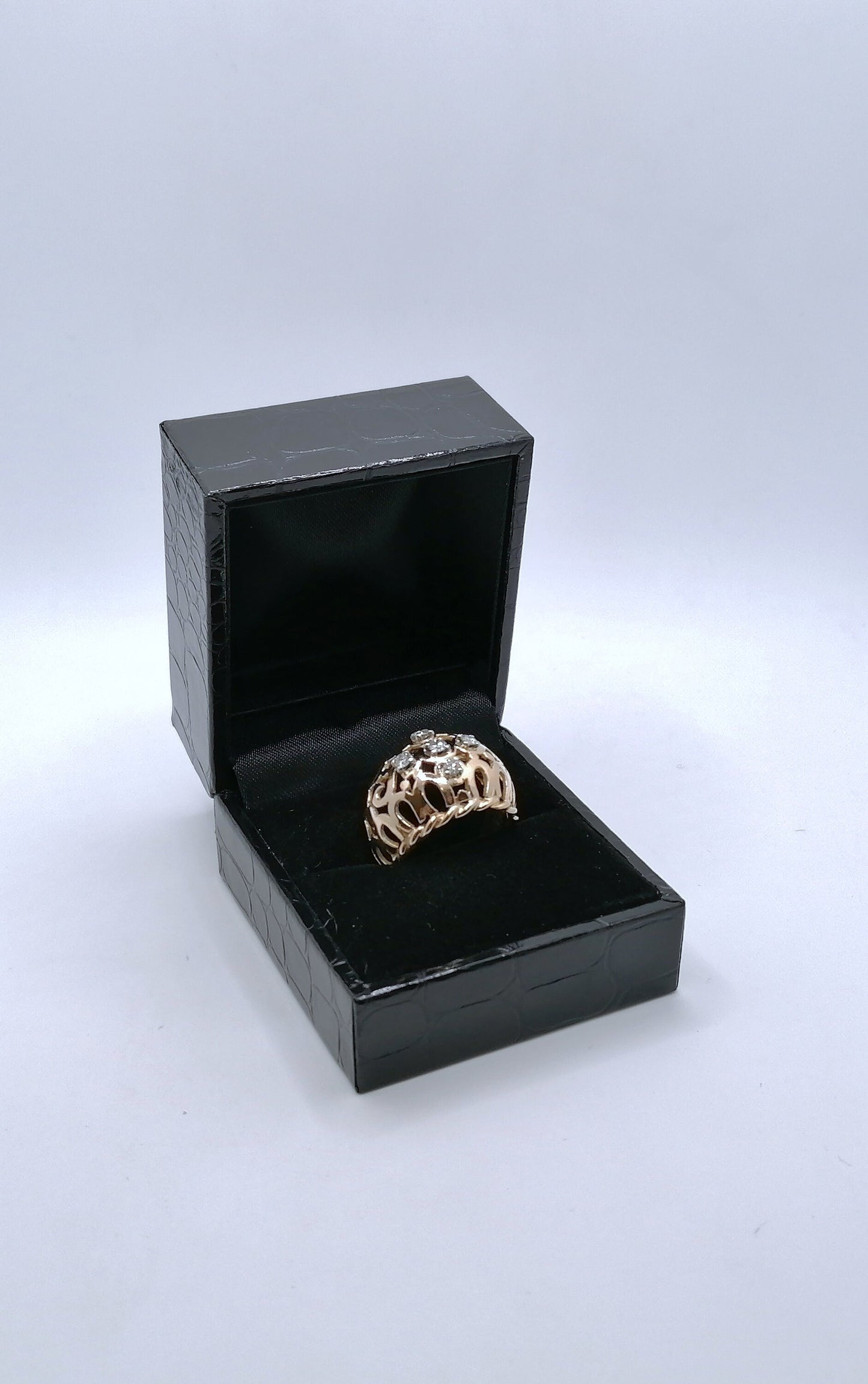 Ring gold 750er mit Brillanten Kuppelring Gr. 53