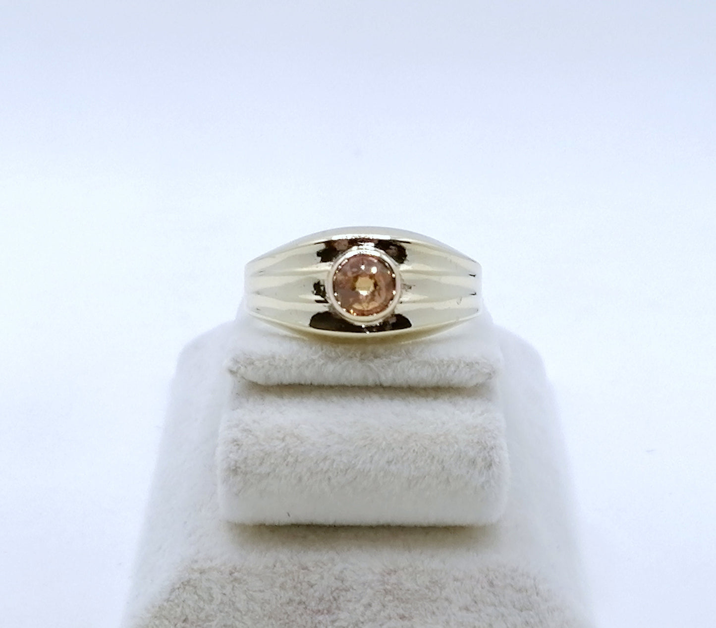 Ring Gold 333er mit Saphir Edelstein Gr. 60