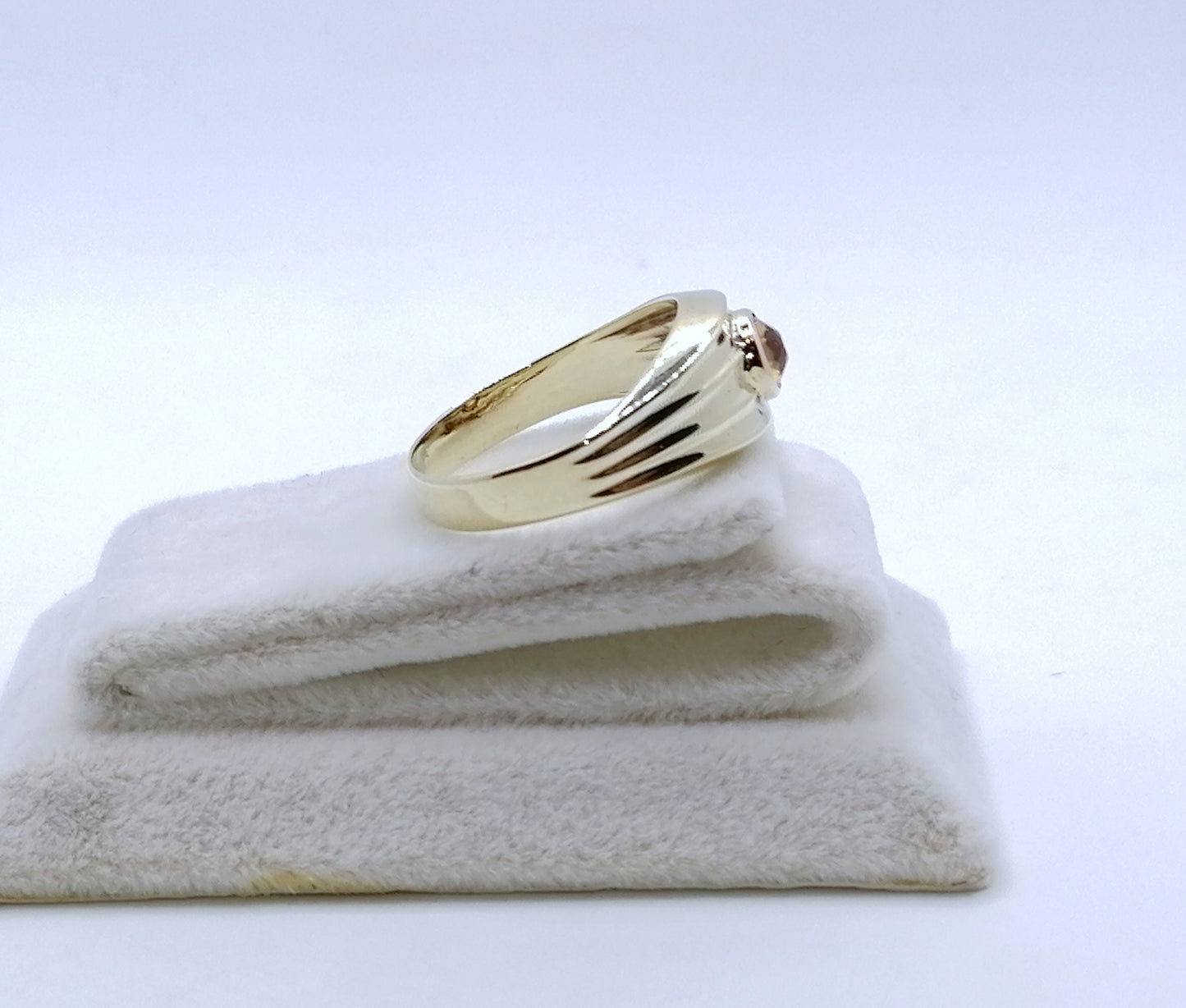 Ring Gold 333er mit Saphir Edelstein Gr. 60
