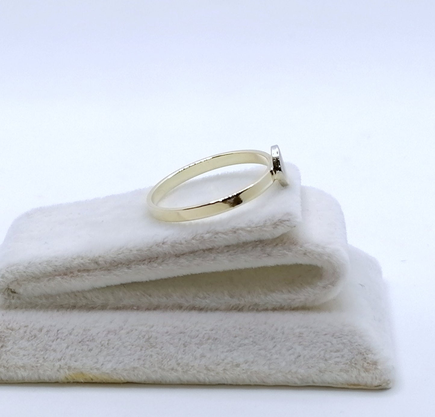 Ring Gold 585er mit Diamantsplitter Gr. 56