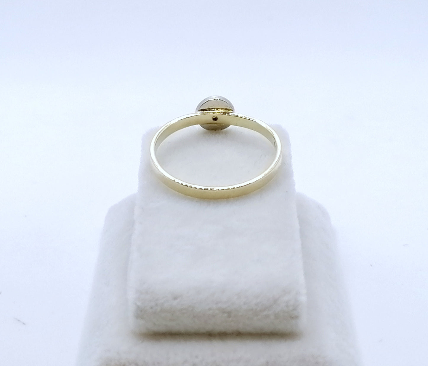Ring Gold 585er mit Diamantsplitter Gr. 56