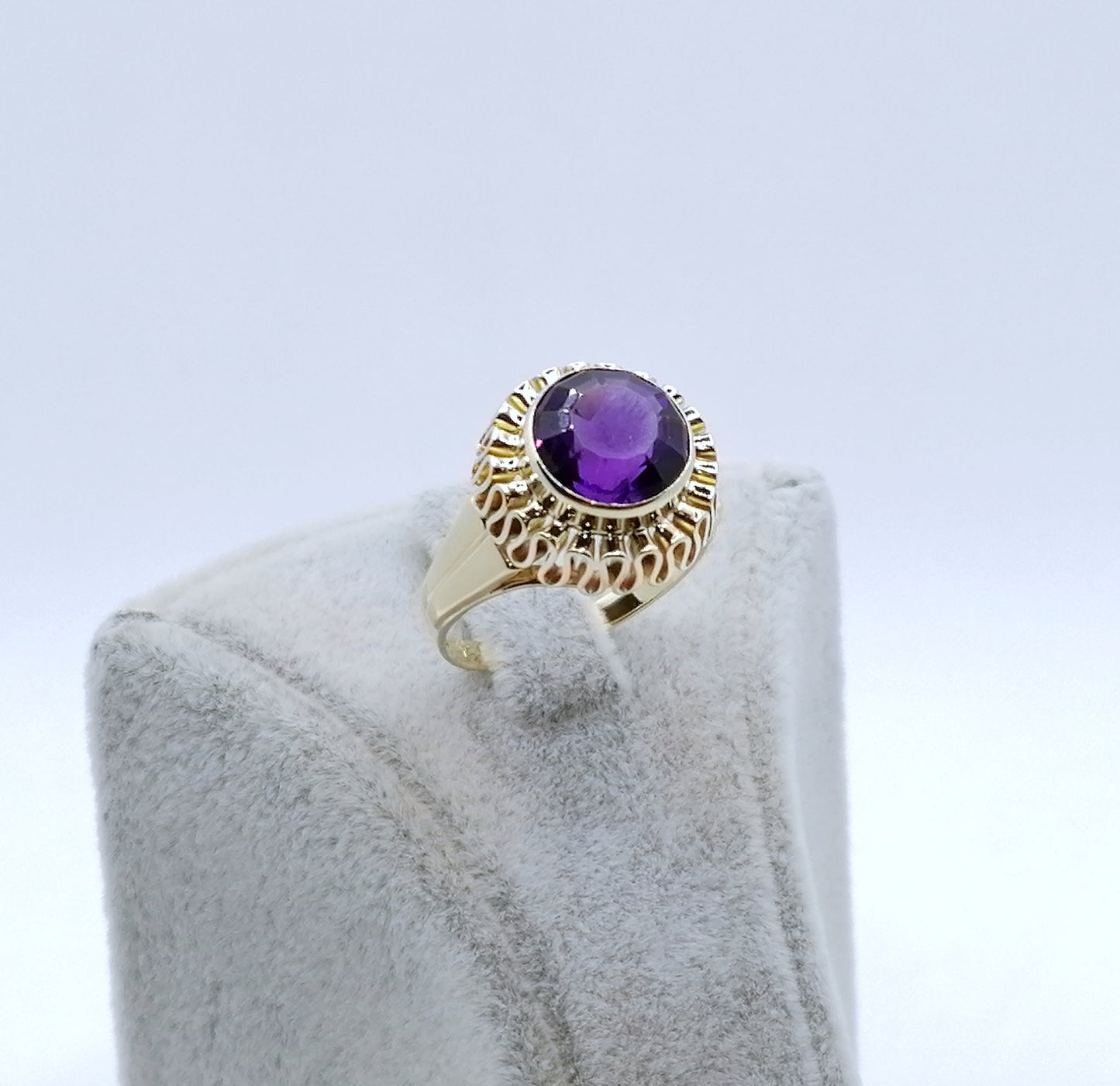 Ring Gold 585er mit Amethyst Gr. 58