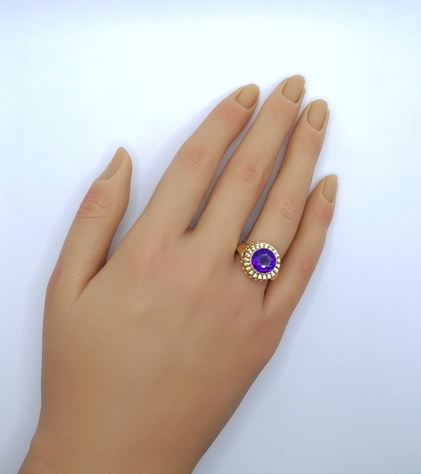 Ring Gold 585er mit Amethyst Gr. 58