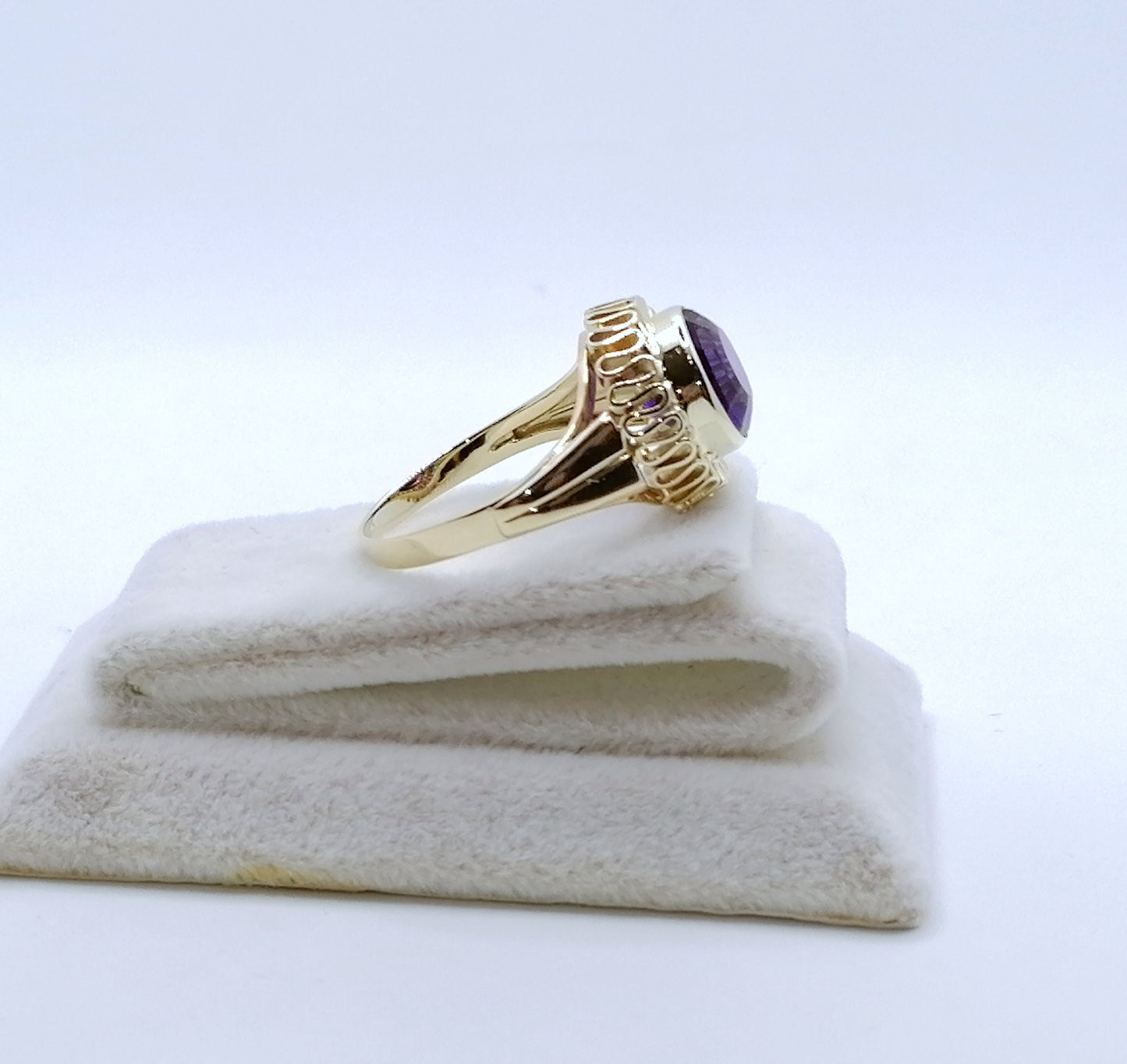 Ring Gold 585er mit Amethyst Gr. 58