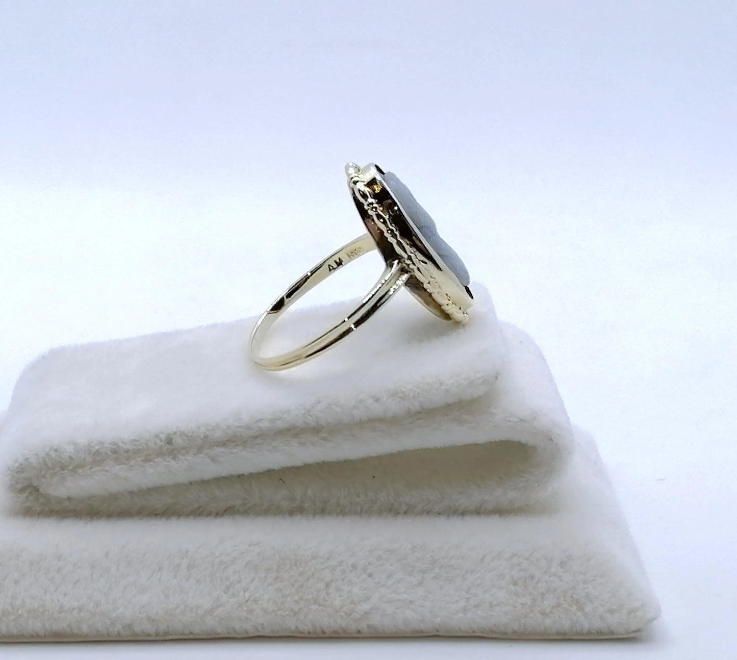 Vintage Ring 585er Gold Gemme Gr. 50
