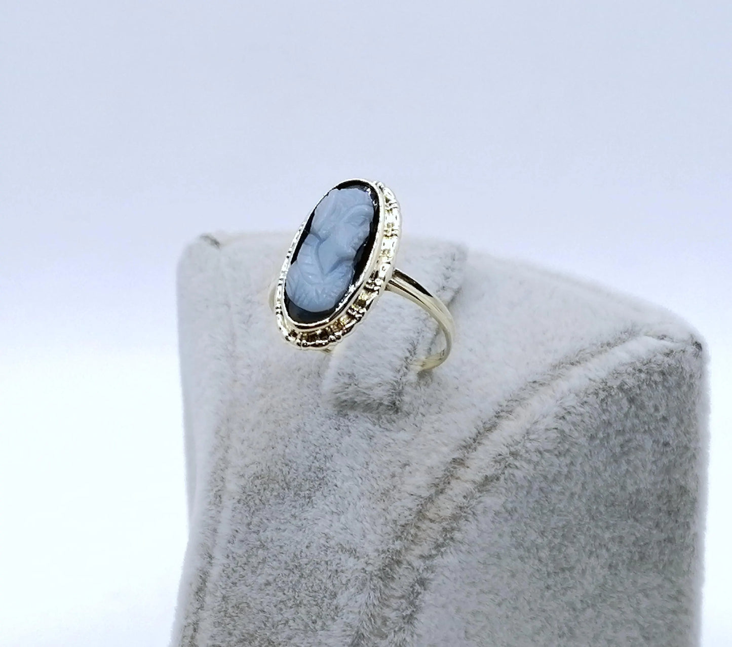 Vintage Ring 585er Gold Gemme Gr. 50