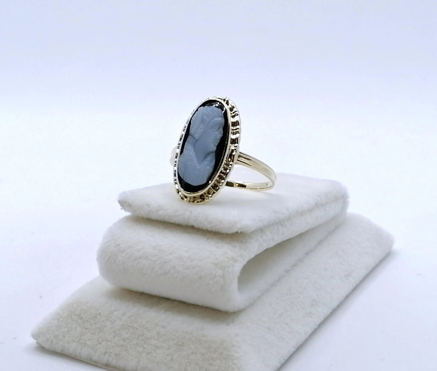 Vintage Ring 585er Gold Gemme Gr. 50